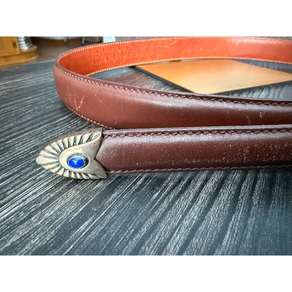 Alexander Kalifano Genuine Top Grain Leather 34’ Brown Belt - Picture 6 of 6